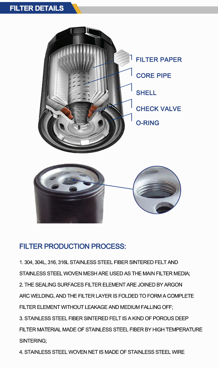 Huida Komatsu Fuel Filter 600-311-7132